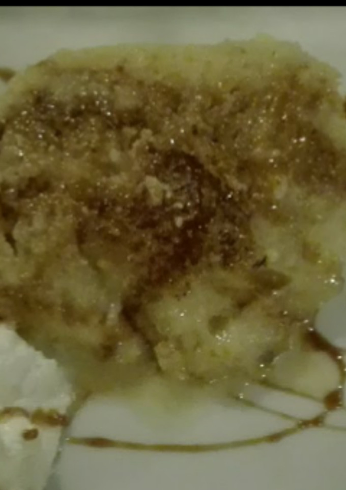 Una foto de Torrija especial de chocolate blanco