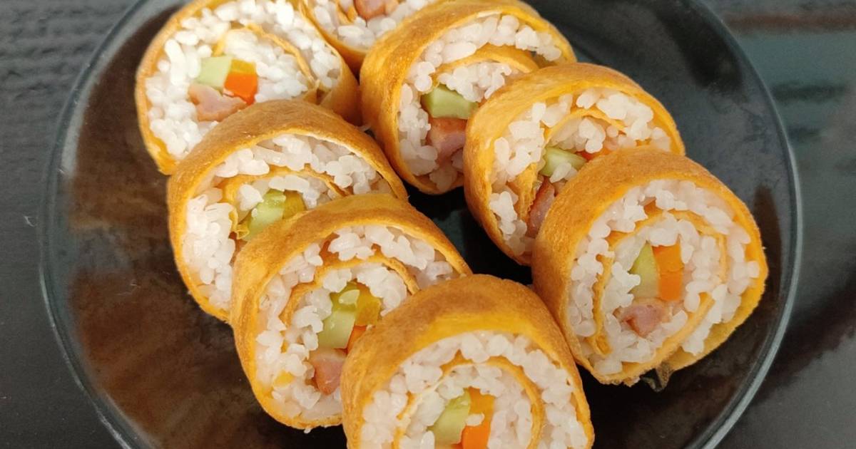 Resep Nasi Gulung Telur Dijamin Nikmat dan Mudah