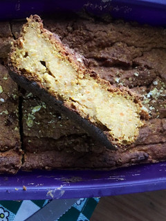 Una foto de Budín de zanahoria y calabacín