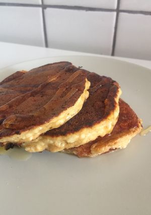 Una foto de Tortitas saludables de requesón 🥞🥞