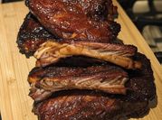 A picture of smoked pork rib
