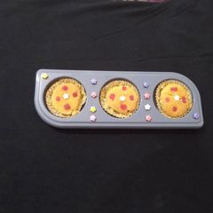 A picture of Baked Banana cups cake.
