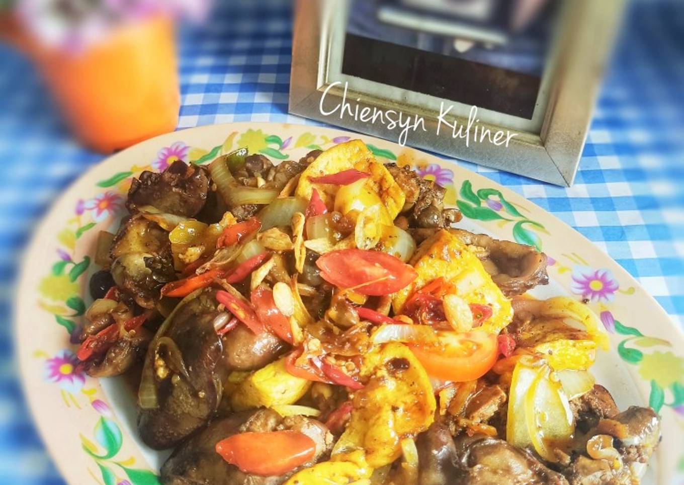 Oseng Tahu Ati Ampela Kecap