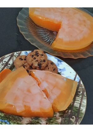 Foto resep Puding susu nata de coco and biskuit ala windaevi