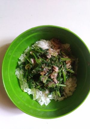 Foto resep Cumi cah bayam