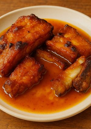 Kedvenc sógornőm mézes-édes oldalasa recept fotója