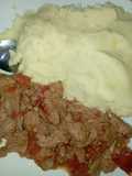 Mashed Potatoes served with Sossi soya Chunks