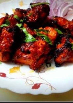 A picture of Chicken tikka.