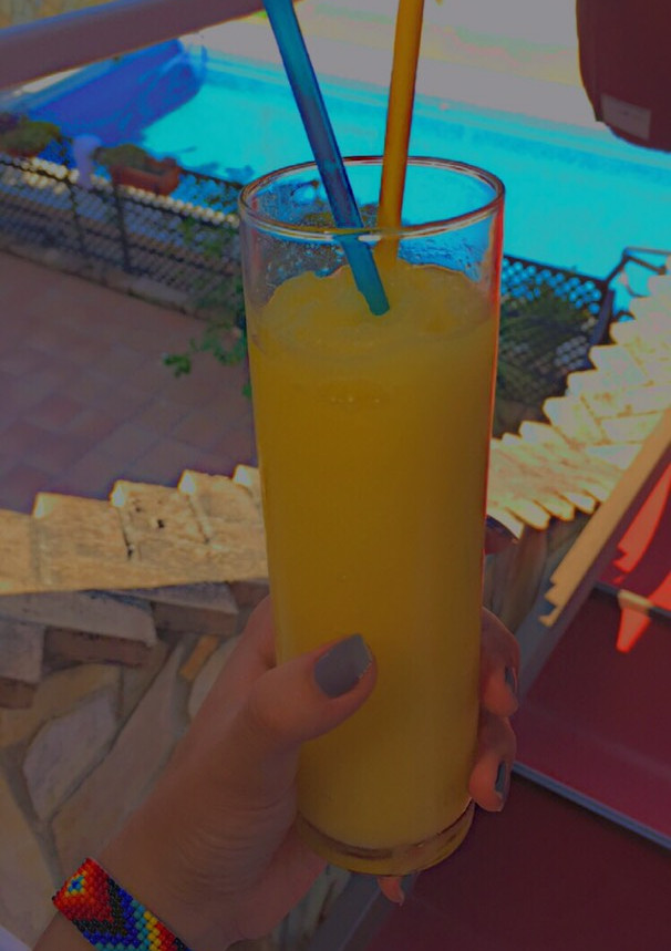 Una foto de Sorbete mango-Lima saludable