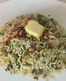 ریزوتو تره فرنگی و گوشت چرخ کرده Leek risotto& Mince Meat