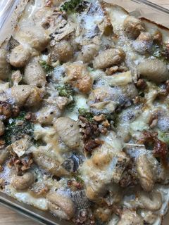 Une photo de Gnocchis, Brocolis, Gorgonzola & Noix