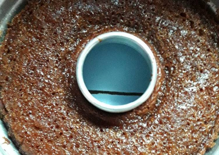 resep mengolah Bolu caramel bersarang yang sedap