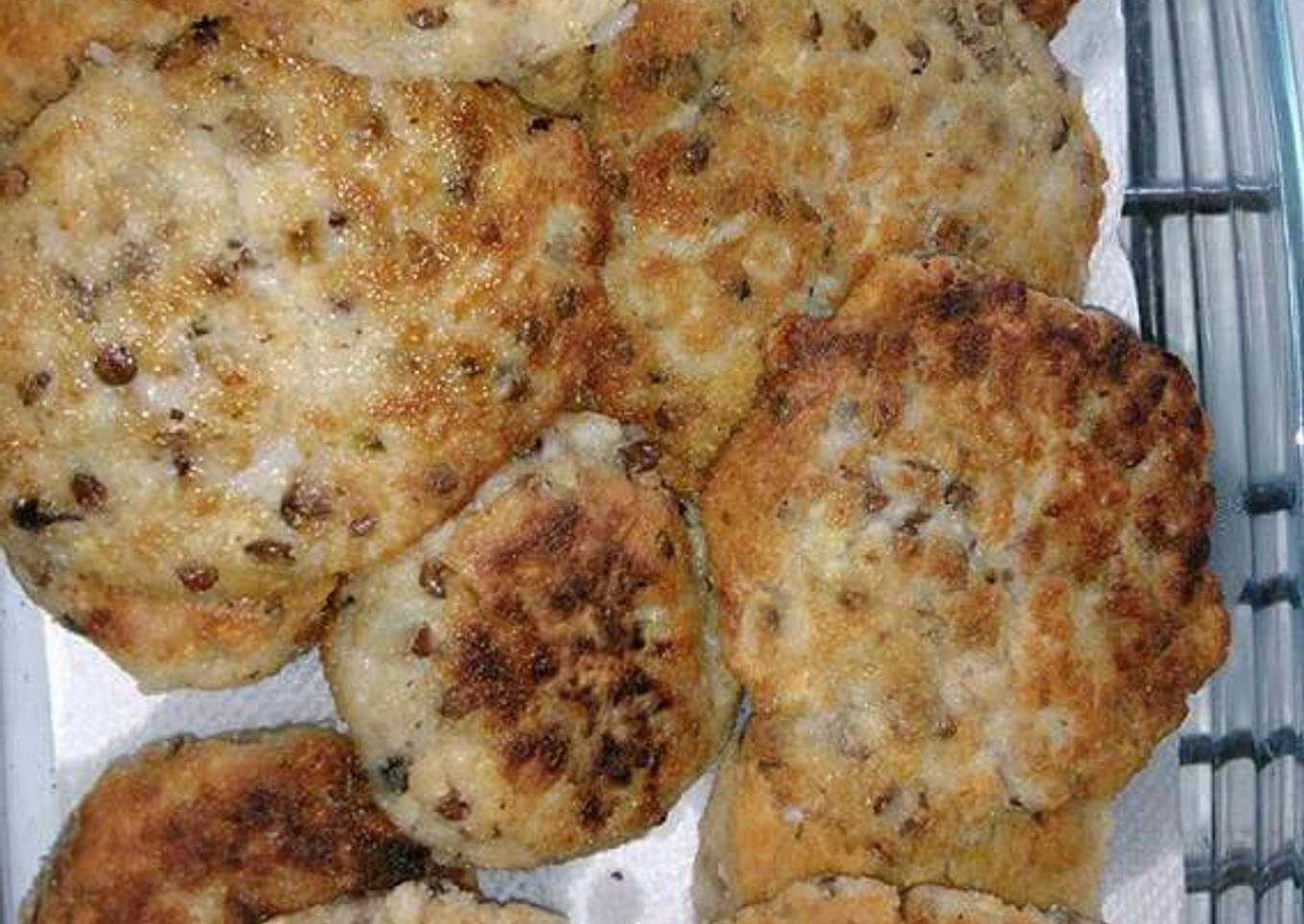 Hamburguesas de lentejas y arroz (vegetarianas)