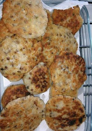 Una foto de Hamburguesas de lentejas y arroz (vegetarianas)