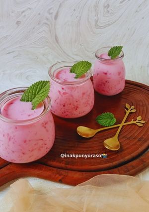 Foto resep Es Lumut Buah Naga