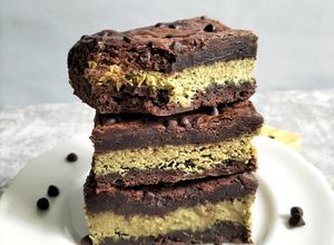 Foto resep Brownies Kunafa Pistachio
