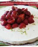Cheesecake de fresas y lima