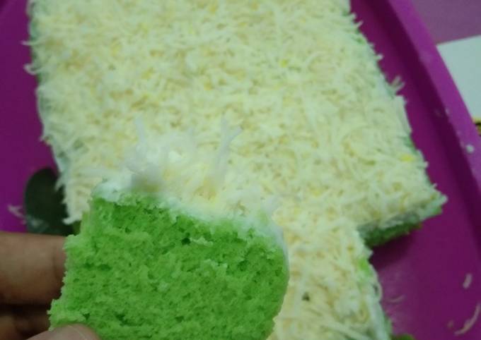 Resep Bolu Kukus Pandan Keju Takaran Sendok Oleh Alice Olive Cookpad