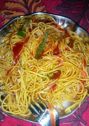 A picture of Veg noodles.