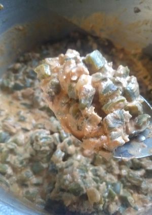 Una foto de Nopales con atún en crema de chipotle