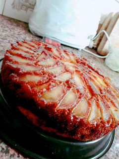 Una foto de Tarta de manzanas invertida 😍