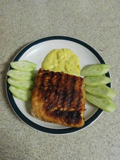 Foto resep Ikan salmon panggang saus kuning