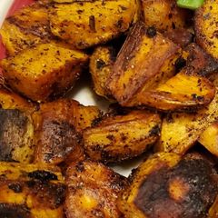 A picture of Roasted Savory Sweet Potatoes.