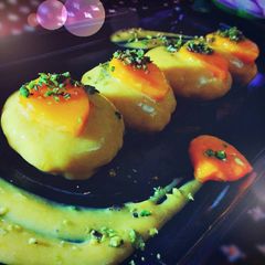 Summer Mango Rasmalai A picture of Summer Mango Rasmalai.
