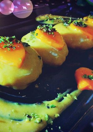 A picture of Summer Mango Rasmalai.