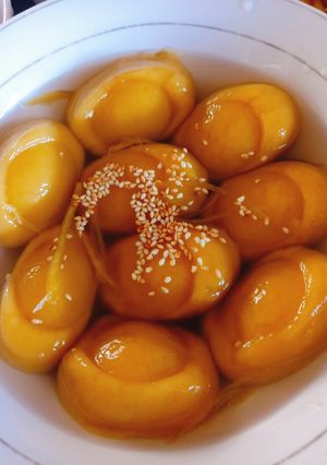 A picture of Golden Ingot Sweet Rice Dumplings (Chè Trôi Nước Thỏi Vàng).