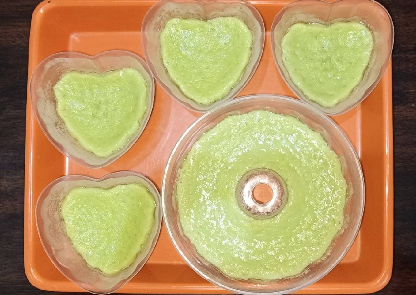Bingka Telur Pandan Kukus
