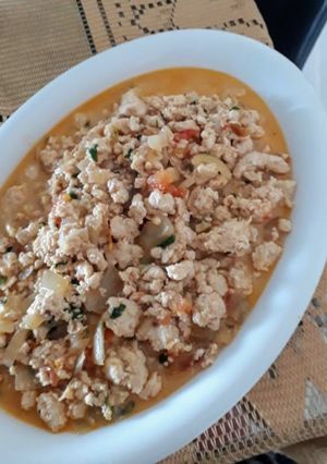 Foto de Estrogonofe de carne moida de frango