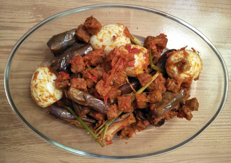 Cara Gampang Menyiapkan Telur Terong Tempe (3T) Balado, Lezat