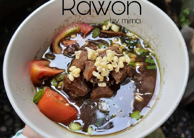 Langkah Mudah untuk Membuat Rawon dengan bumbu instan, Enak