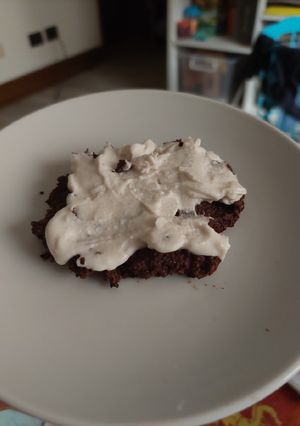 Una foto de Brownie coconut cookie keto