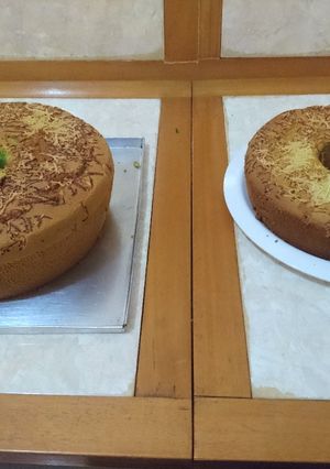 Foto resep Chiffon Cake Pandan Keju Simple