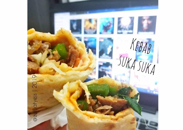 Cara Gampang Menyiapkan Kebab Suka Suka, Menggugah Selera