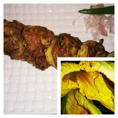 A picture of Pumpkin flowers patties.