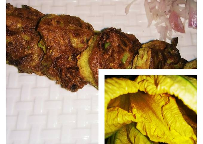 Recipe of Delicious Pumpkin flowers patties