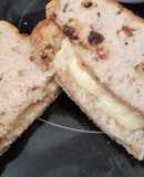 Lactose free gluten free fruit bread toastie. Airfyer