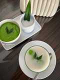 Singkong Lumer (bubur singkong pandan)