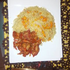 A picture of Prawn sauce & Rice stick.