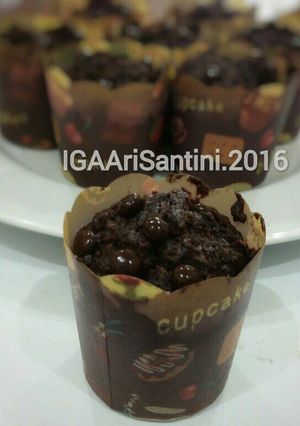 Foto resep Eggless Chocolate Muffin *antigagal