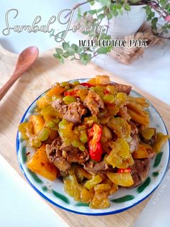Foto resep Sambal goreng hati, kentang, pare