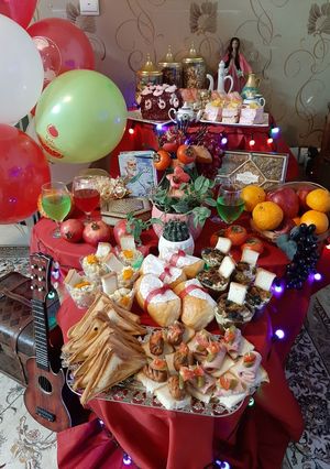 عکسی از دستور تزیین شب یلدایی