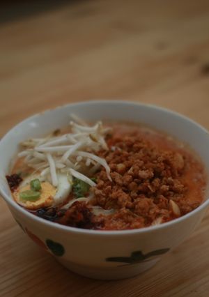 A picture of Dan Dan Noodles ⭐️⭐️⭐️⭐️⭐️.