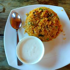 A picture of Masala Vegetable khichdi.
