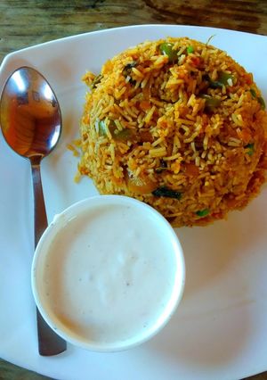 A picture of Masala Vegetable khichdi.