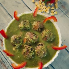 A picture of Thai style veg Manchurian.