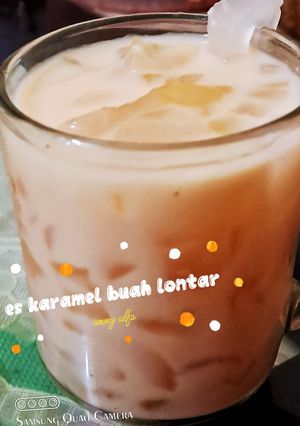 Foto resep Es karamel buah lontar